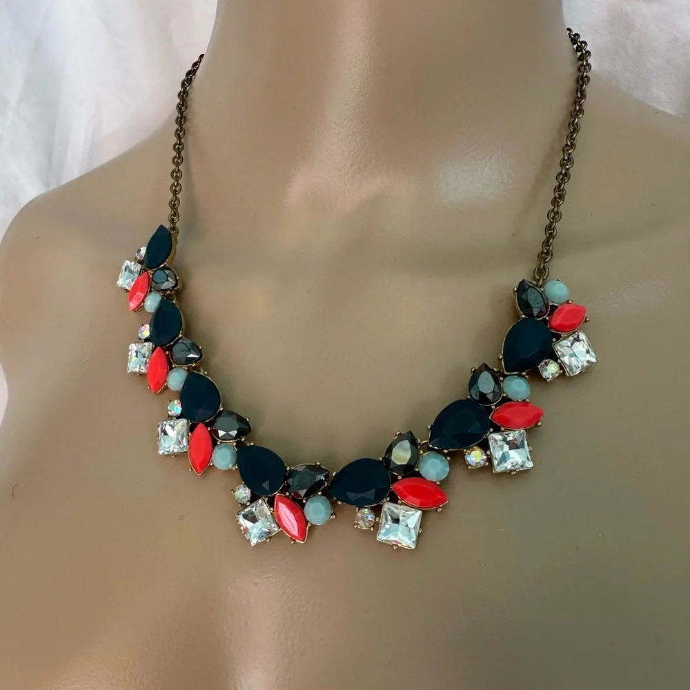 JCrew Elegant Multi-Color Statement Necklace